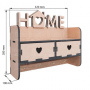 Key holder-organizer wall "Home" with a house #321 - 0