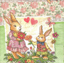 Decoupage napkin "Bunnies"