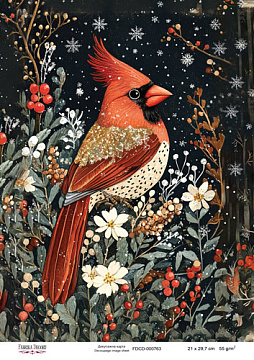 Decoupage card «Christmas Tale» #000763, 21cm x 29,7cm