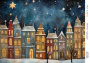 Decoupage card «Christmas houses-013» #000863, 21cm x 29,7cm