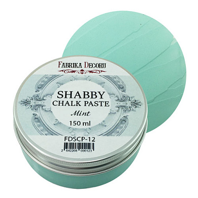 меловая паста shabby chalk paste мятная 150 мл фабрика декору