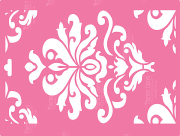 Stencil for decoration XL size (30*21cm), Damascus pattern #112