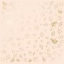 Sheet of single-sided paper with gold foil embossing, pattern Golden Dill Beige, 12"x12"