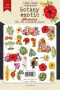 Set of die cuts Botany exotic flowers, 54 pcs - 0