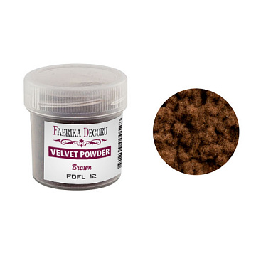 Velvet powder, color brown, 20 ml