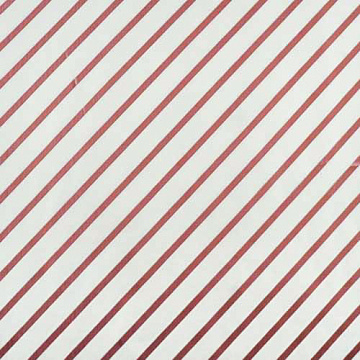 Kraft paper sheet 12"x12" Pearl Red Stripes