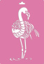 Трафарет многоразовый XL (21х30см), Фламинго, #227