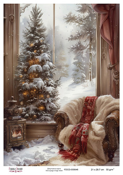 Decoupage card #0646, 21x29,7 cm