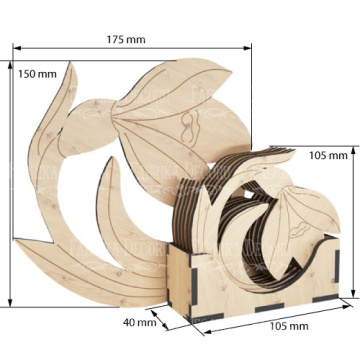 Hot coasters "Snowdrops" #301 - 2 Hot coasters "Snowdrops" #301 - 2