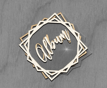 Mega shaker dimension set, 15cm x 15cm, Square frame - Diamond Album - 2