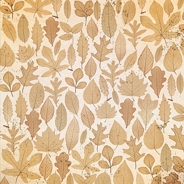 Sheet of double-sided paper for scrapbooking Autumn botanical diary #58-04 12"x12"