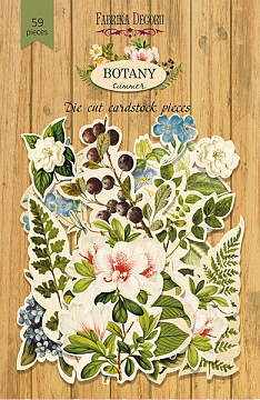 Zestaw wycinanek, kolekcja "Botany summer", 59szt