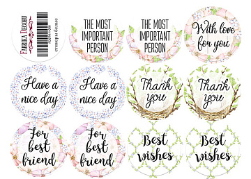 Journaling stickers set #1-008