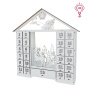 Advent calendar "Fairy house with figurines", for 25 days with volume numbers, LED light, DIY kit - 8