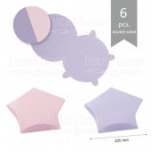 Набор картонных заготовок #001 color_Lilac-light pink Набор картонных заготовок #001 color_Lilac-light pink