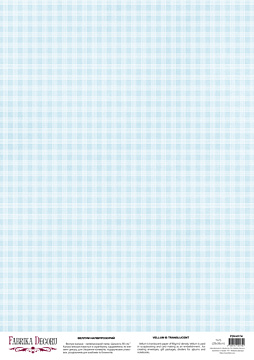 Deco Pergament farbiges Blatt Gingham Blue, A3 (11,7" х 16,5")