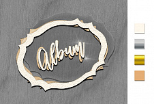 Заготовка мега шейкера Фигурная рамка Альбом #2 color_Kraft