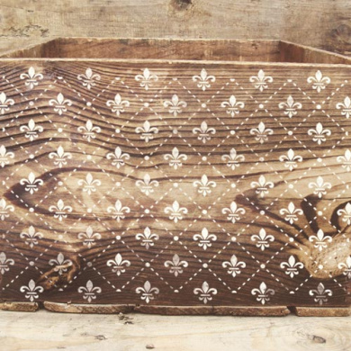 трафарет многоразовый 15x20см лилии фон #167 фабрика декору - 2 трафарет многоразовый 15x20см лилии фон #167 фабрика декору - 2