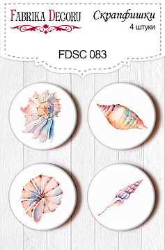 Set of 4pcs flair buttons for scrabooking #083