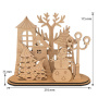 DIY wooden coloring set, desk composition "Winter Town", #030 - 2