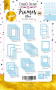 Fotorahmen-Set aus Karton mit Goldfolie #2, Blau, 50St
