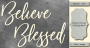 Чипборд Believe Blessed 10х20 см #462