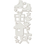set of mdf elements for decorating #159