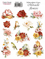 Set of stickers 13pcs Miracle flowers #283
