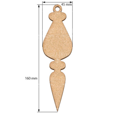 Blank for decoration New year tree toy 30, #461 - 2