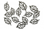 Spanplatten-Set Durchbrochene Blätter #555