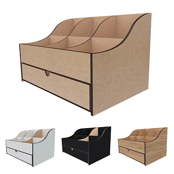 Schreibtisch-Organizer-Set für kosmetische Accessoires, Bijouterie oder Schreibwaren, #376
