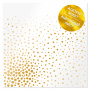 Acetatfolie mit goldenem Muster "Golden Maxi Drops 12"x12"
