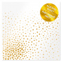 Acetate sheet with golden pattern "Golden Maxi Drops 12"x12"