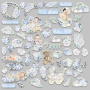 Set of die cuts Shabby baby boy redesign, 55 pcs - 1