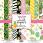 Double-sided scrapbooking paper set Wild Tropics 12"x12" 10 sheets