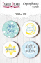 Set mit 4 Flair-Buttons zum Scrapbooking „Mein kleiner Junge“ EN #128