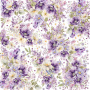 Double-sided scrapbooking paper set Floral sentiments, 8"x8", 10 sheets - 10