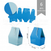 Набор картонных заготовок #004 color_Blue-light blue Набор картонных заготовок #004 color_Blue-light blue