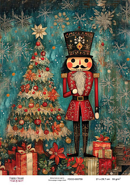 Decoupage card «Christmas Tale» #000759, 21cm x 29,7cm