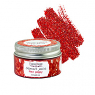 Shimmer paint Red poppy 30 ml