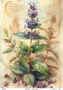 Decoupage card #0847, 29,7x42cm