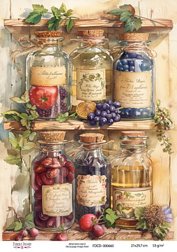 Decoupage-Karte #0660, 21x29,7 cm