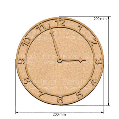 art-board-clock-20-20-cm - 2