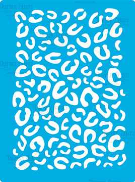 Bastelschablone 15x20cm "Leopard Textur" #338