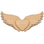 Art board Heart with wings 40х19 cm