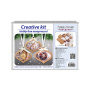 DIY wooden set “Cozy Winter” for making 3 Christmas tree decorations, #054