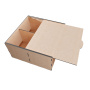 коробка-пенал для подарочных наборов, сладостей, елочных украшений, 4 отделения, набор diy #285 фабрика декору