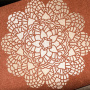 Stencil reusable, 15x20cm Openwork napkin, #397 - 1