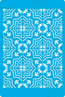 трафарет многоразовый 15x20см византийский фоновый стиль #320 фабрика декору