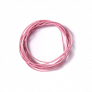 Round wax cord, d=1mm, color Pink